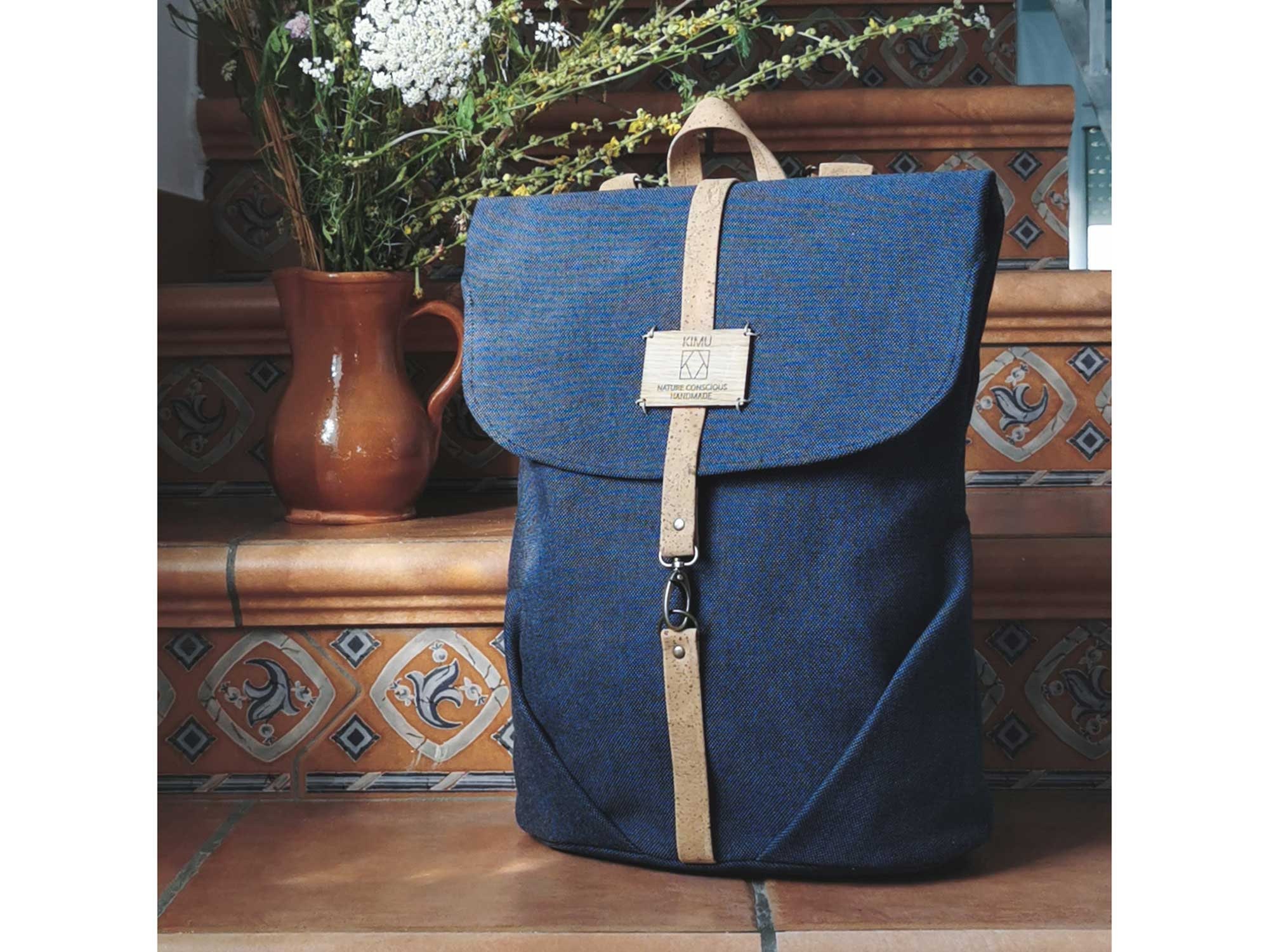 recycled canvas backpack