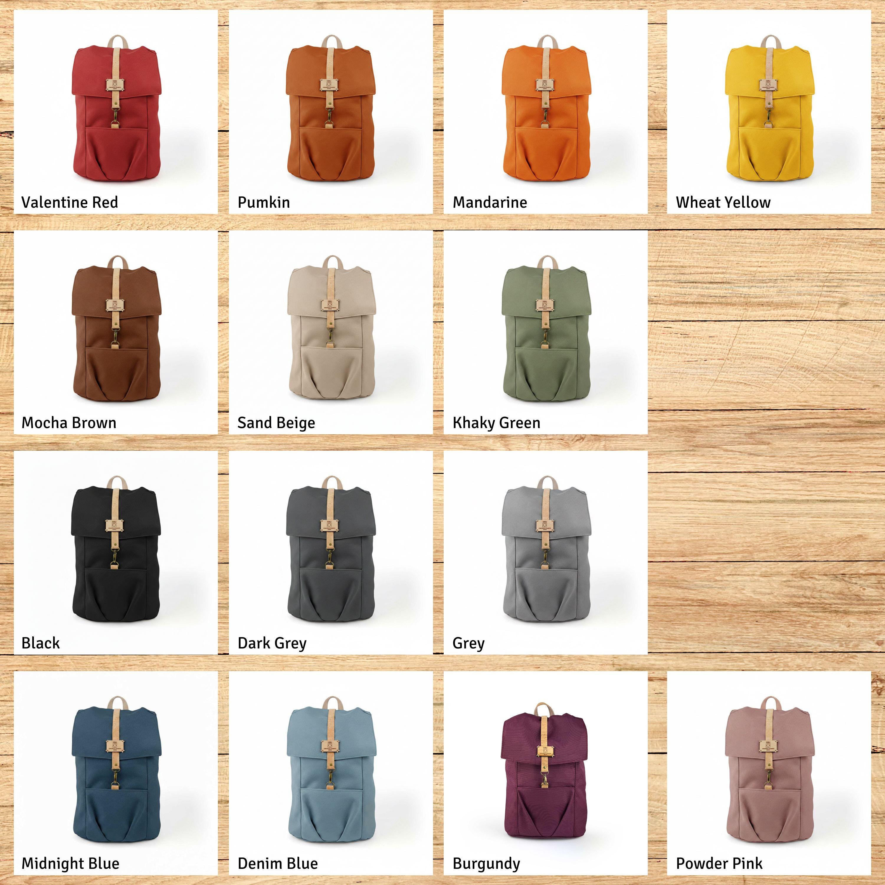 Vegan Rucksack for Women, Women Canvas Backpack, Laptop 