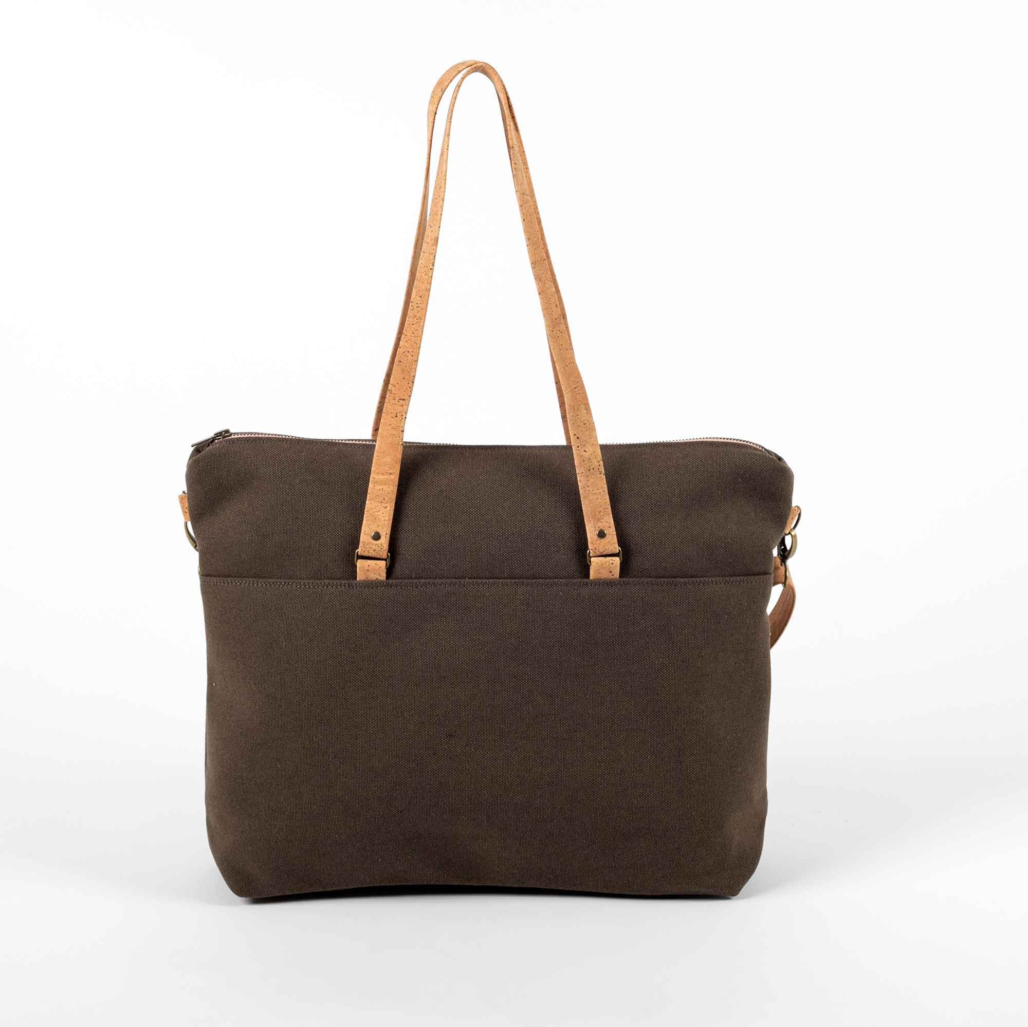 Large Fabric Zipper Bag Grey Canvas Tote Bag Oversized Etsy