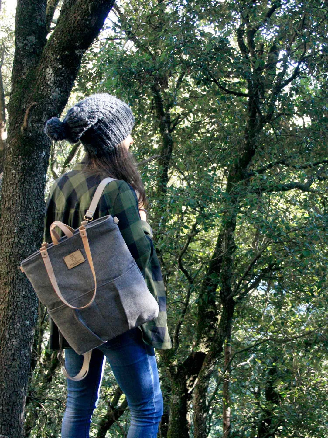 Convertible Backpack, Canvas Convertible Tote Bag