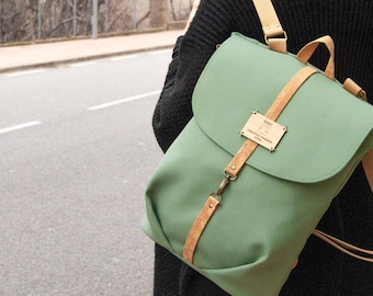 Stylish Sustainable Backpack made from Recycled Canvas - Vegan and Eco-Friendly