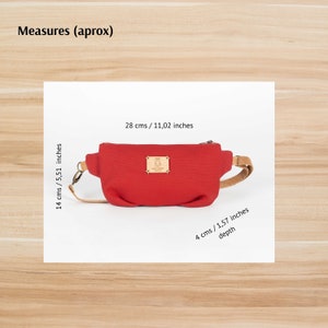 Eco-Friendly Vegan Crossbody Bag Small and Chic Canvas Fabric Shoulder Purse image 6
