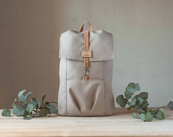 Canvas Vegan Rucksack for Laptop | Unisex Backpack Design