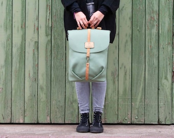 Stylish Vegan Canvas Backpack - Cute and Functional Bagpack for Daily Use