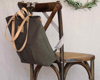 Convertible Backpack Purse, Canvas Convertible Tote Bag, Convertible Canvas Backpack, Convertible Canvas Crossbody Bag, Convertible Bag
