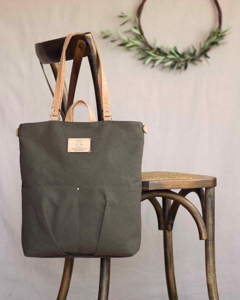 Convertible Tote Backpack Purse Tote Convertible Canvas Etsy