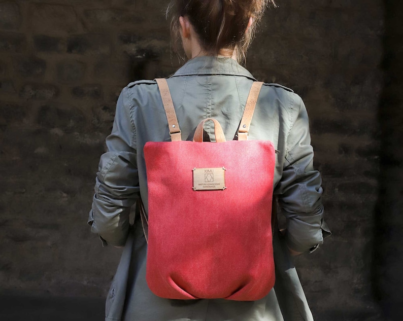 Women's Mini Vegan Rucksack: Stylish and Sustainable Compact Backpack image 2