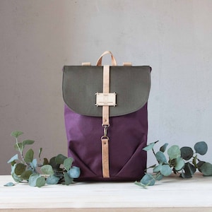 Handmade Sustainable Canvas Backpack for Women - Eco Friendly Fashion Choice
