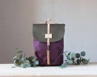 Handmade Sustainable Canvas Backpack for Women - Eco Friendly Fashion Choice