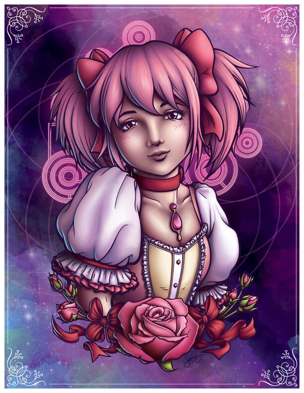 Puella Magi Madoka Magica | Madoka Kaname | Digital Painting PRINT