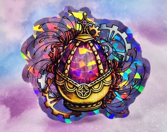 Mahou Shoujo "Time Turner" Gema holográfica Pegatina