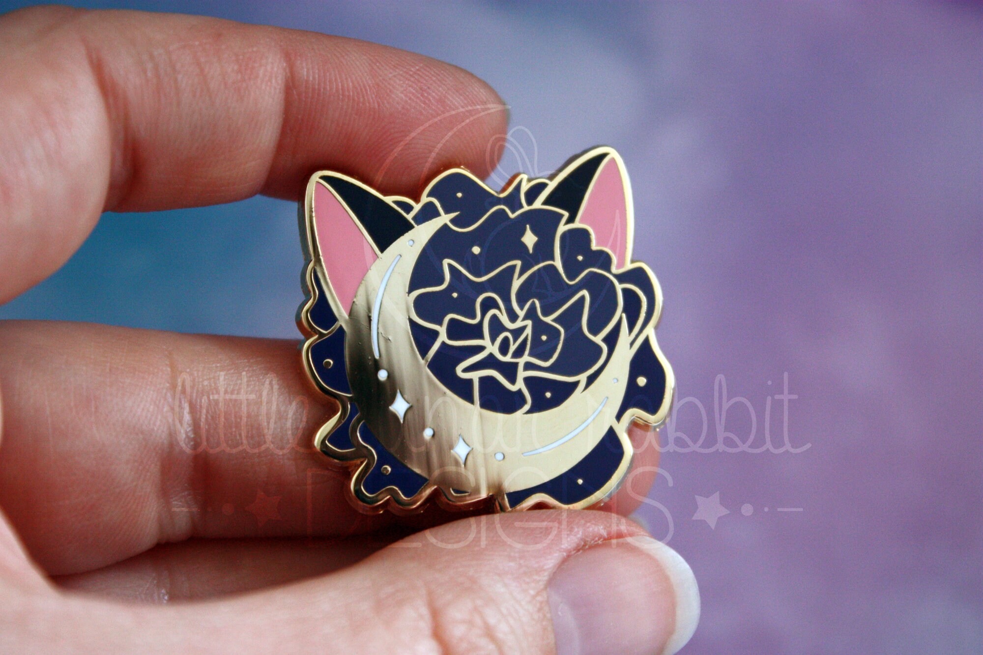 Lunar Feline Advisor Enamel Pin - Etsy
