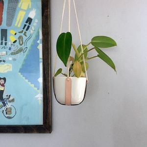 Hangende Plantenbak | Leer