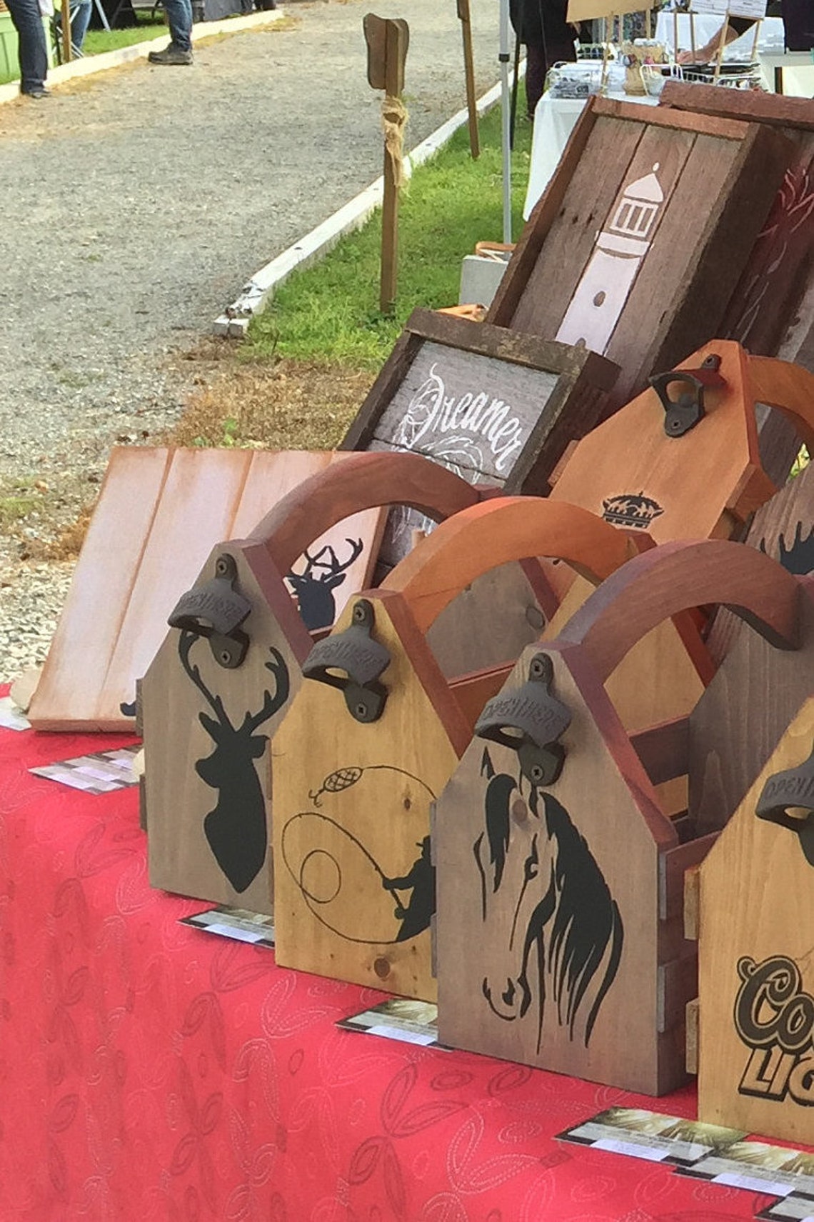 6 pack wood case Etsy