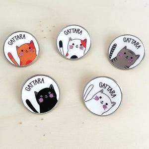 Spilla per amanti dei gatti, spilla gatto, accessori animali domestici,fatta a mano, gioielli di carta, spilla da zaino, spilla da t-shirt