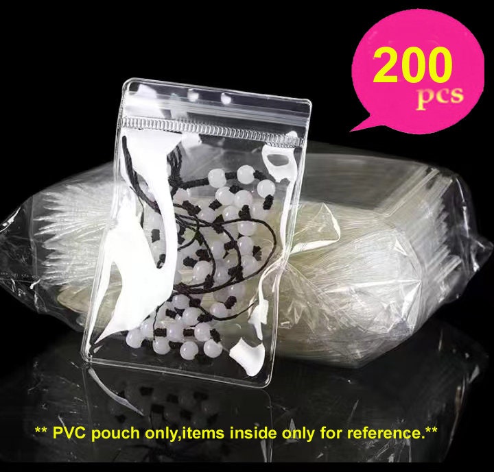  Paquete de 1000 bolsas de plástico resellables transparentes  con cremallera, bolsas de polietileno con cierre de cremallera, bolsas de  embalaje de plástico, bolsa de sellado transparente para joyas, :  Industrial y