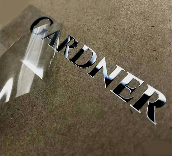 Customize UV Transfer Sticker Personalized 3D Vinyl Metallic Stickers custom Logo Business Labels Metal Sticker Gift Box Glass Bottle Decal Etsy