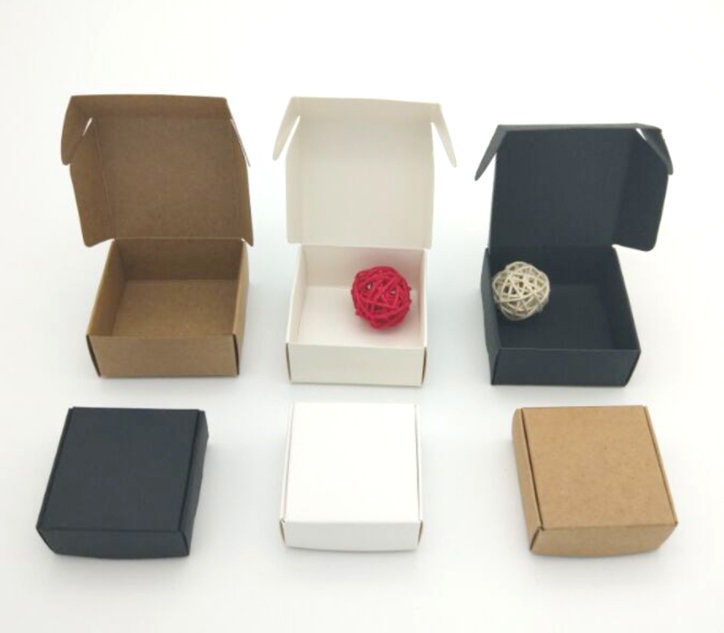 15 Scatole Regalo In Carta Kraft - 8x8x7,5cm - Per Bomboniere, Matrimoni, Feste - Fai Da Te - Foto 14