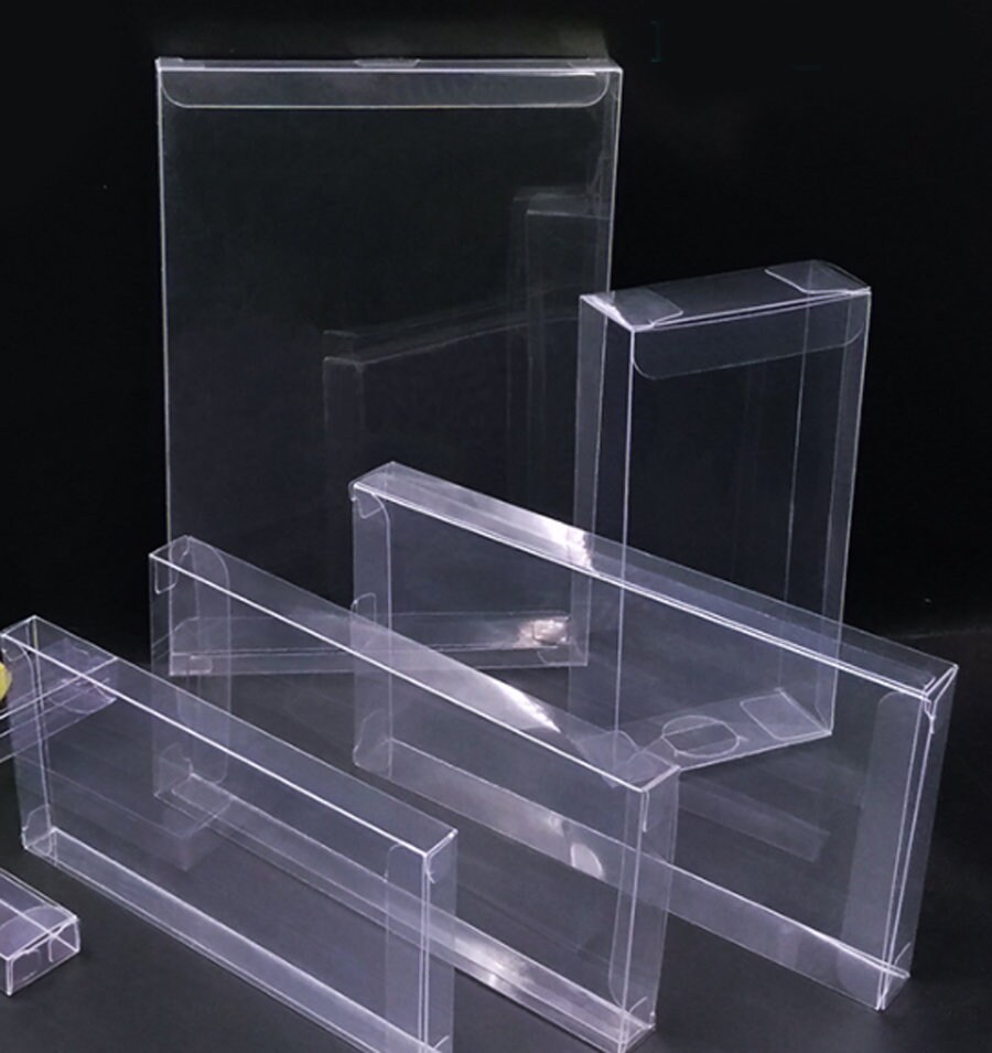 100x Clear Transparent Plastic Wedding Favor Boxes With 