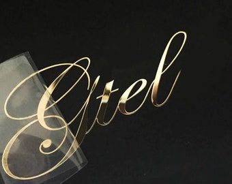 Customize UV Transfer Sticker Personalized 3D Vinyl Metallic Stickers,Custom Logo Business Metal Label Gift box Jewelry wedding Party decal
