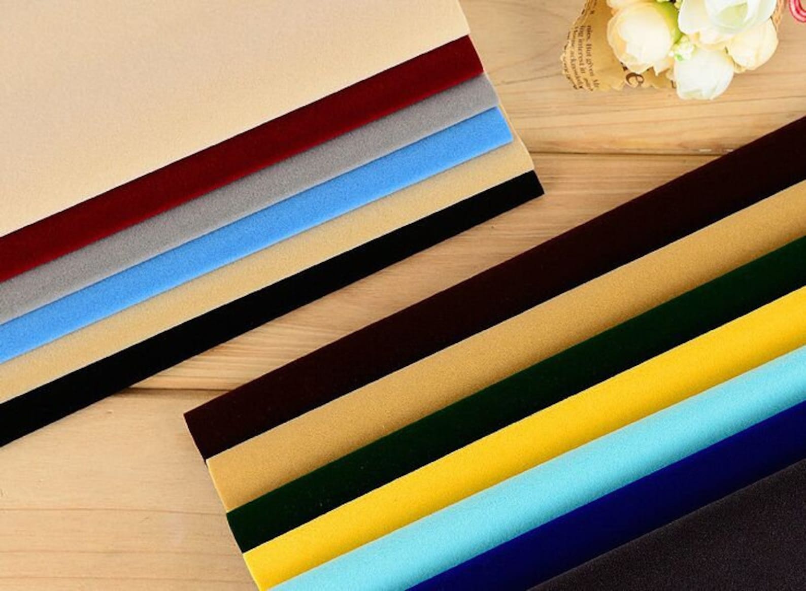 7.8x11.8 Velvet Fabric Selfadhesive A4 DIY Etsy