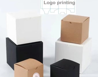 Custom Kraft Paper Gift Boxes: Small Favor Box,Logo Printed,Personalized Packing