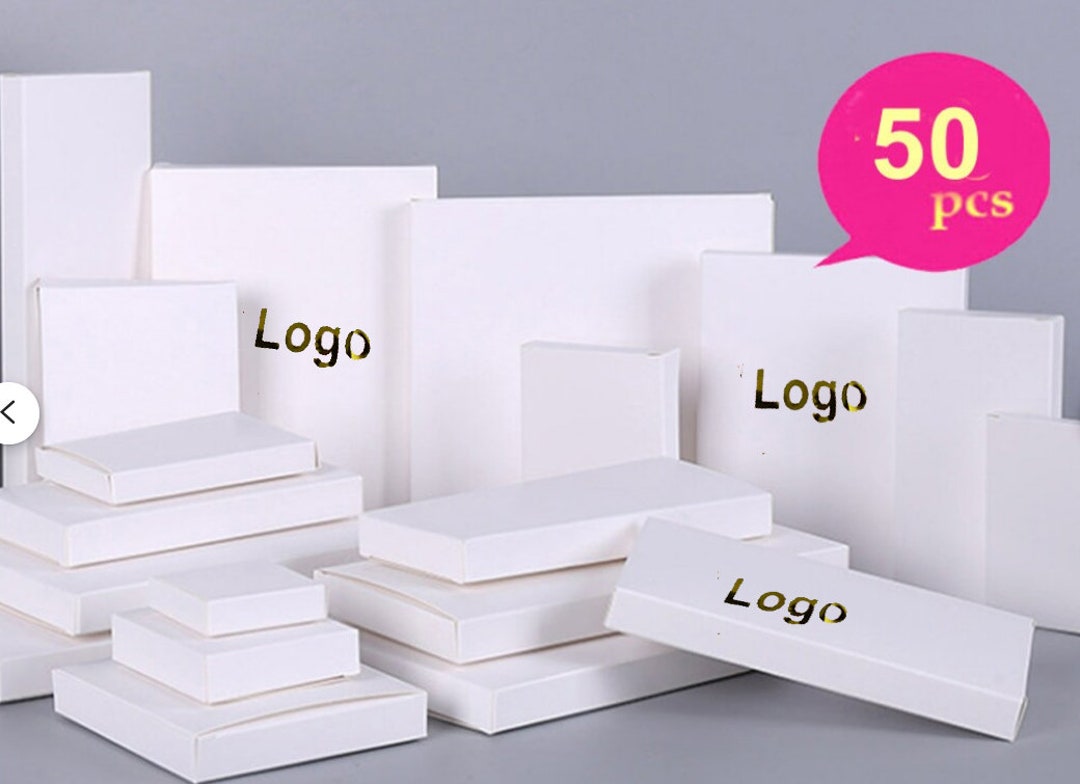 50 White Kraft Paper Gift Boxes: Small Wedding Chocolate Boxes - Etsy