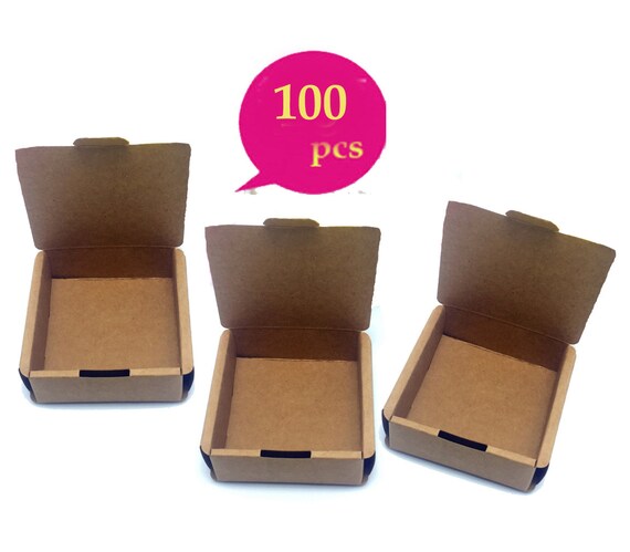 YIPON Small Boxes for Gifts,100Pcs Craft Paper Pillow Shape Wedding Favour Box Candy Jewellery Box decoration for Christmas Wedding Birthday Party