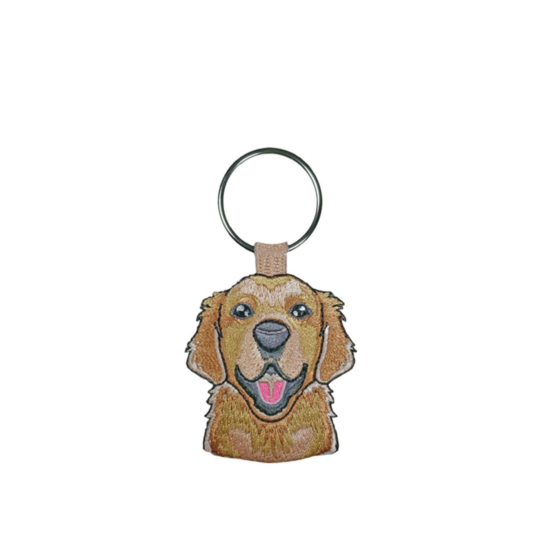Golden Retreiver Keyring Golden Retreiver Key Ring With a - Etsy
