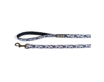 Flower dog leash / Black and white dog leash / Dog lover / Dog gift / Dog supplies / Handmade dog leash