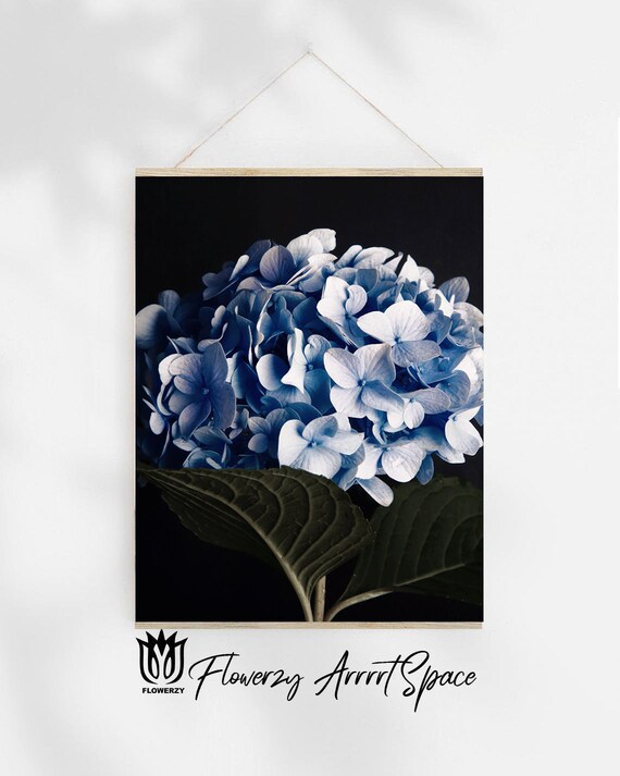 Blue hydrangea wall art Hydrangea digital download prints Etsy