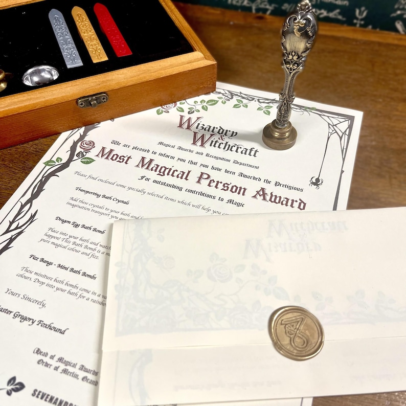 Wizard World Whimsical Gifts Magical UV Wizard Wand and Secret Message plus Magic Spell image 3