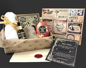 Wand Mystery Box Bath Bomb Gift Set Witchcraft Witch Wizard Dragon Egg Gifts