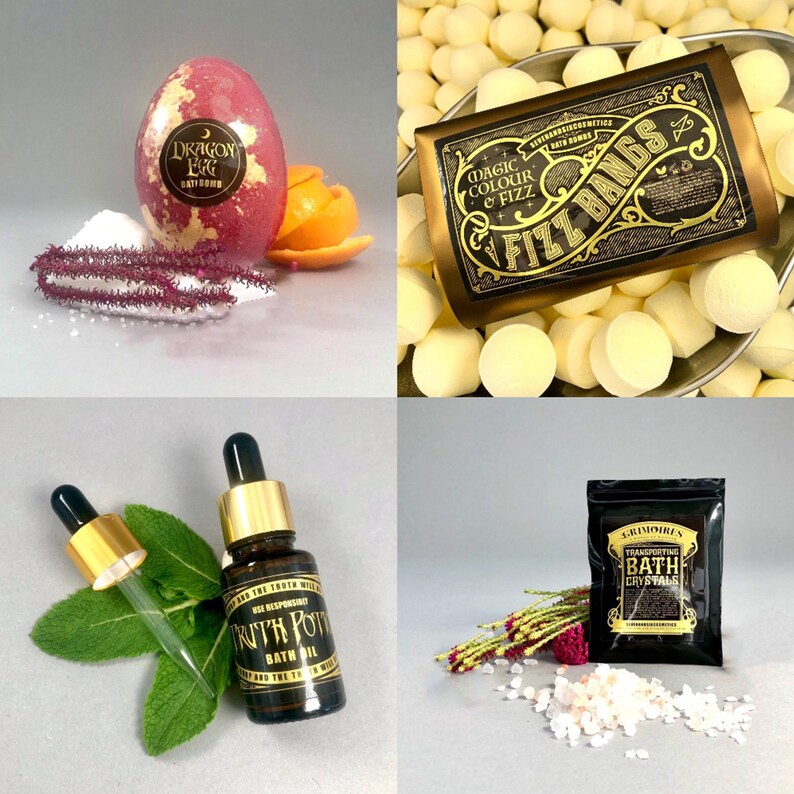 Witchcraft Witch Wizard Dragon Egg Bath Bomb Gift Set Mystery Etsy