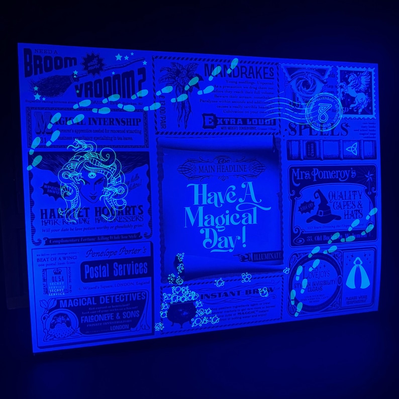 Wizard World Whimsical Gifts Magical UV Wizard Wand and Secret Message plus Magic Spell image 9