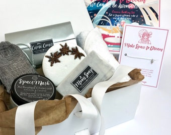 Space Inspired Relaxation Spa Gift Box, Spa Gift pour femmes, Pamper Hamper, Relaxation Gift Box
