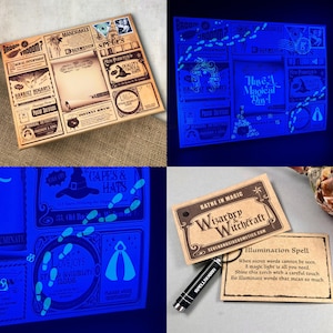 Wizard World Whimsical Gifts Magical UV Wizard Wand and Secret Message plus Magic Spell image 4