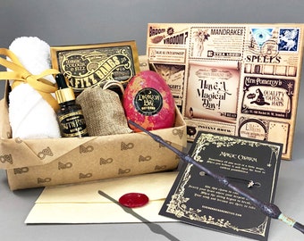 Wand Mystery Box Bath Bomb Gift Set Witchcraft Witch Wizard Dragon Egg Gifts