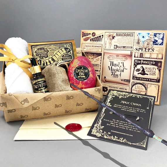 Wand Mystery Box Bath Bomb Gift Set Witchcraft Witch Wizard Etsy UK