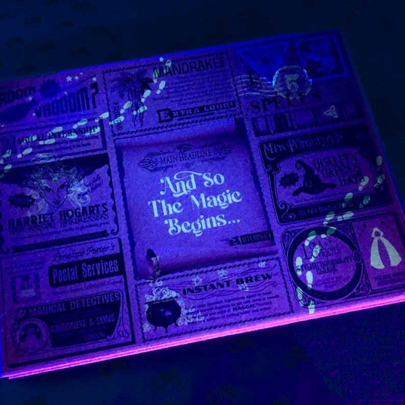 Wand Mystery Box Bath Bomb Gift Set Witchcraft Witch Wizard Dragon Egg Gifts Invisible Ink +Torch