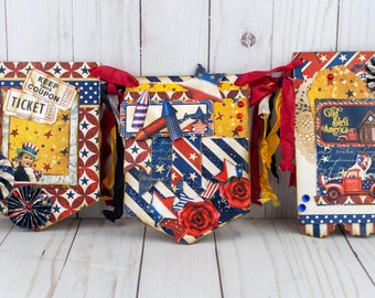 Red, White & Blue Banner - Vintage