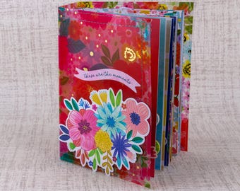 Mini Scrapbook Album for photos, journaling and memories These are the Moments