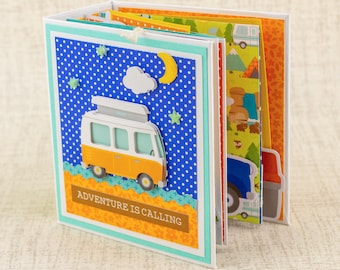 Camping Scrapbook mini album for photos and journaling