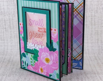 Scrapbook Mini Album for photos and journaling Do Small Things with Great Love