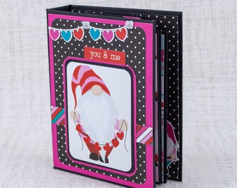 Scrapbook album for your love,photo book to add valentines day photos,You & Me  - Valentines