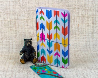 Travelers Notebook Mini Scrapbook Album: Arrow Design