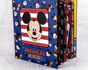 Scrapbook Mouse Mini Album for birthday or trip to theme park