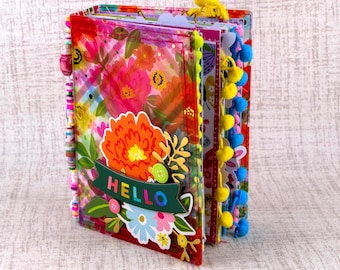 Mini Scrap mini book, just add photos Hello - Acrylic