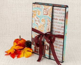 Hello Fall Photo Album Folio, Scrapbooking & Journaling