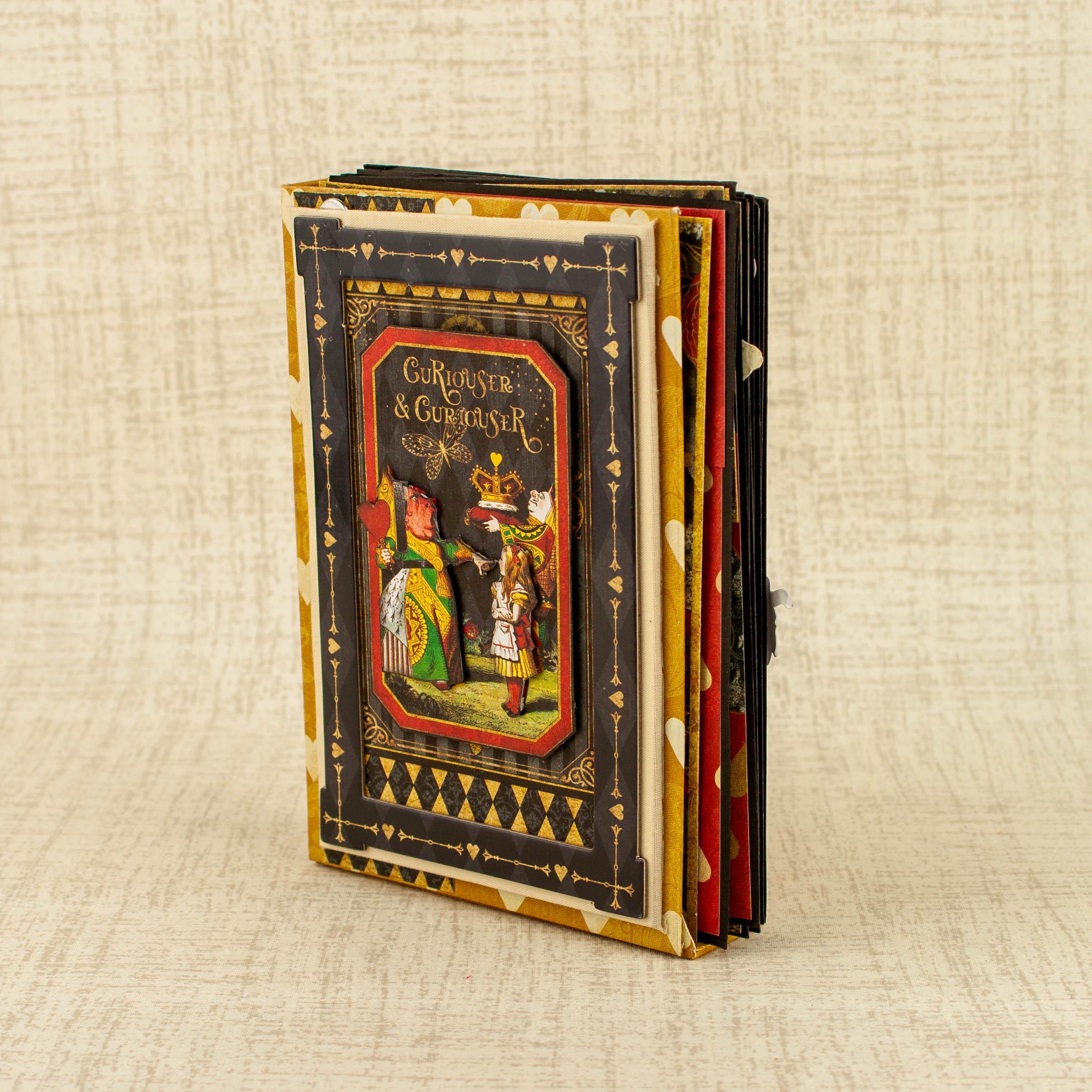 Alice in Wonderland Scrapbook: Handmade Swivel Mini Photo Album